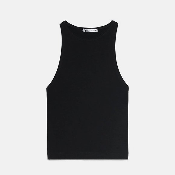 Zara Halter Yaka T-Shirt - Picture 1 of 9